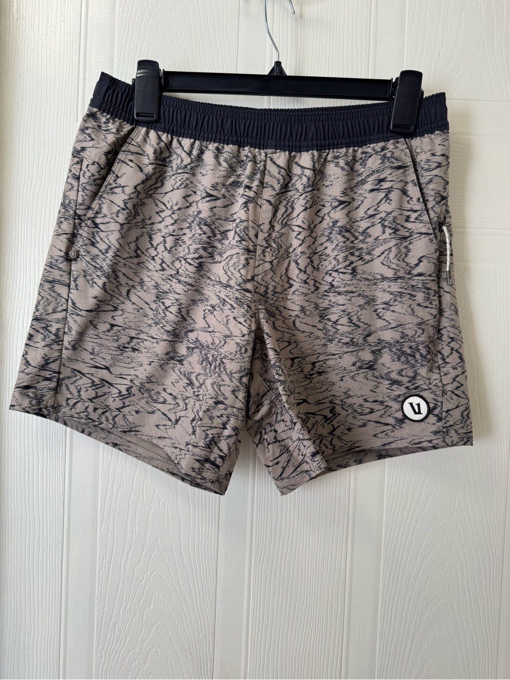 Vuori Men's Taupe Grey Marled Performance Shorts